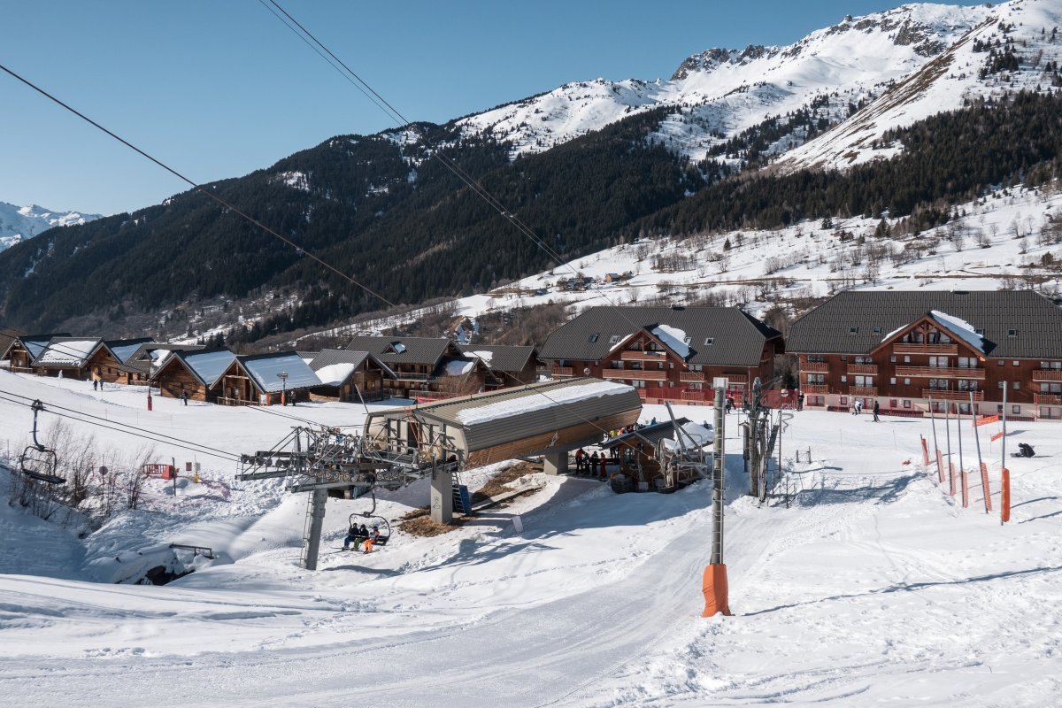 Talstation der Sesselbahn Marquis, Februar 2025