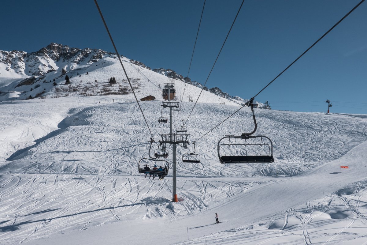 Sesselbahn Soleil Rouge, Februar 2025