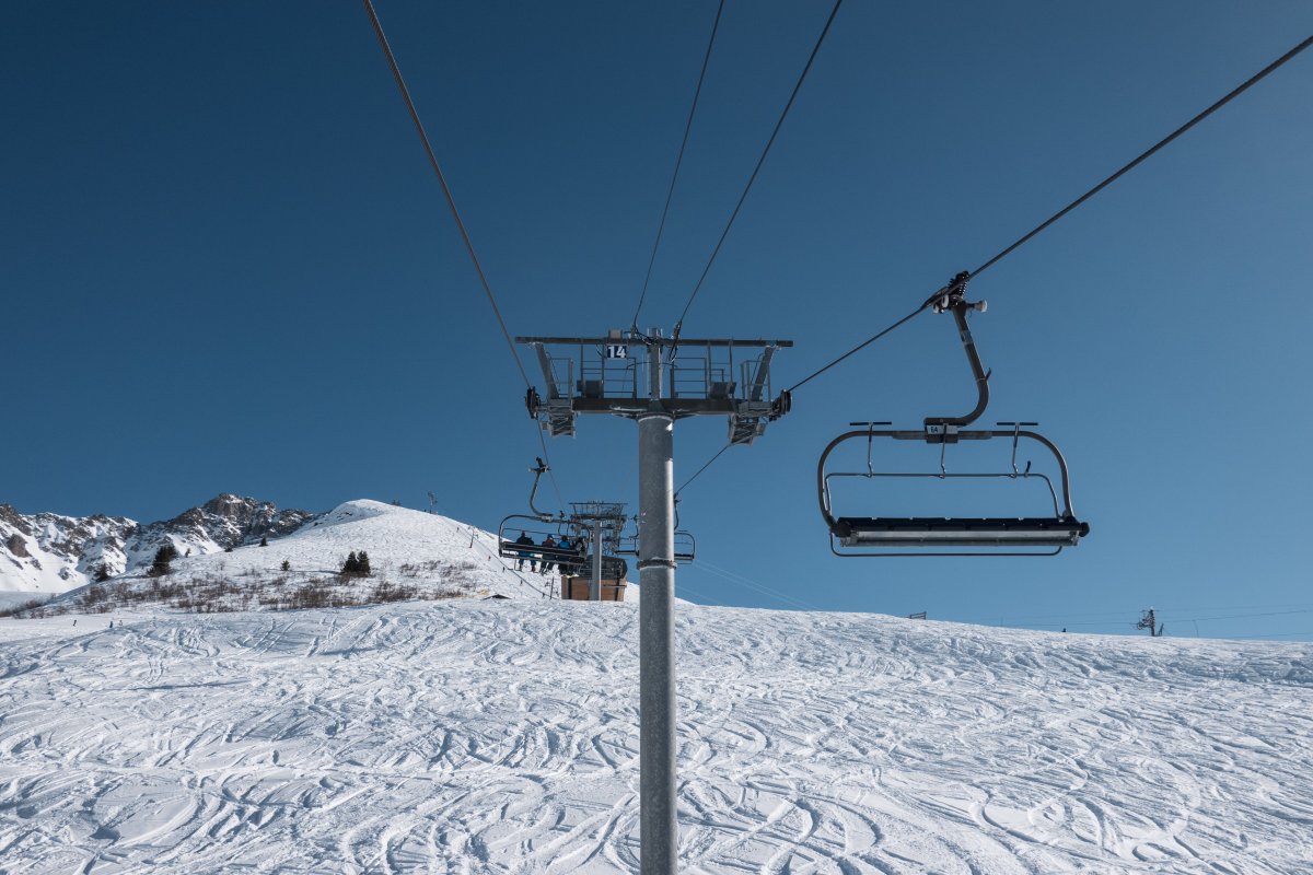 Sesselbahn Soleil Rouge, Februar 2025