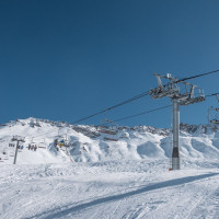 Sesselbahn Soleil Rouge, Februar 2025