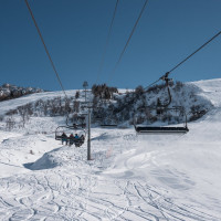 Sesselbahn Soleil Rouge, Februar 2025