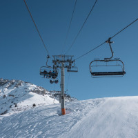 Sesselbahn Soleil Rouge, Februar 2025