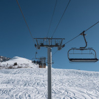 Sesselbahn Soleil Rouge, Februar 2025