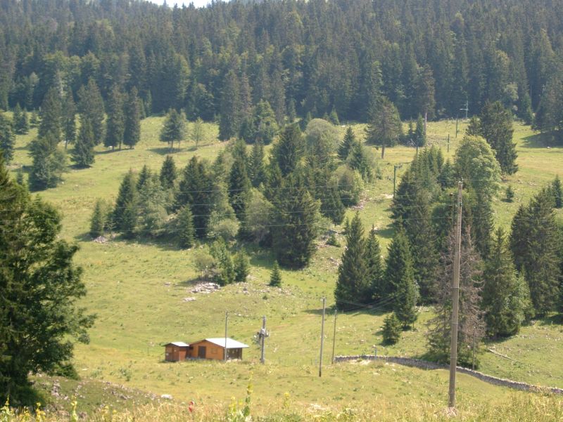 Schlepplift im Skigebiet Les Jouvencelles, Juli 2006