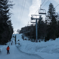 Schlepplift und Sesselbahn Chitelet, Dezember 2021