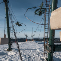 Bergstationen der Schlepplifte Kastelberg, Dezember 2021