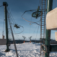 Bergstationen der Schlepplifte Kastelberg, Dezember 2021
