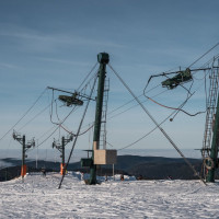 Bergstationen der Schlepplifte Kastelberg, Dezember 2021