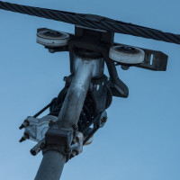 Klemme der Sesselbahn Grand Artimont, Dezember 2021