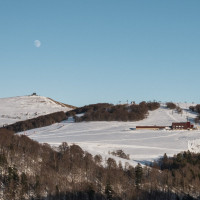 Sesselbahn La Lande und Ferme-Auberge Schmargult mit Hohneck, Dezember 2021