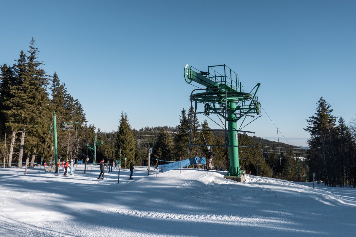 Höchster Punkt des Skigebiets Lac Blanc