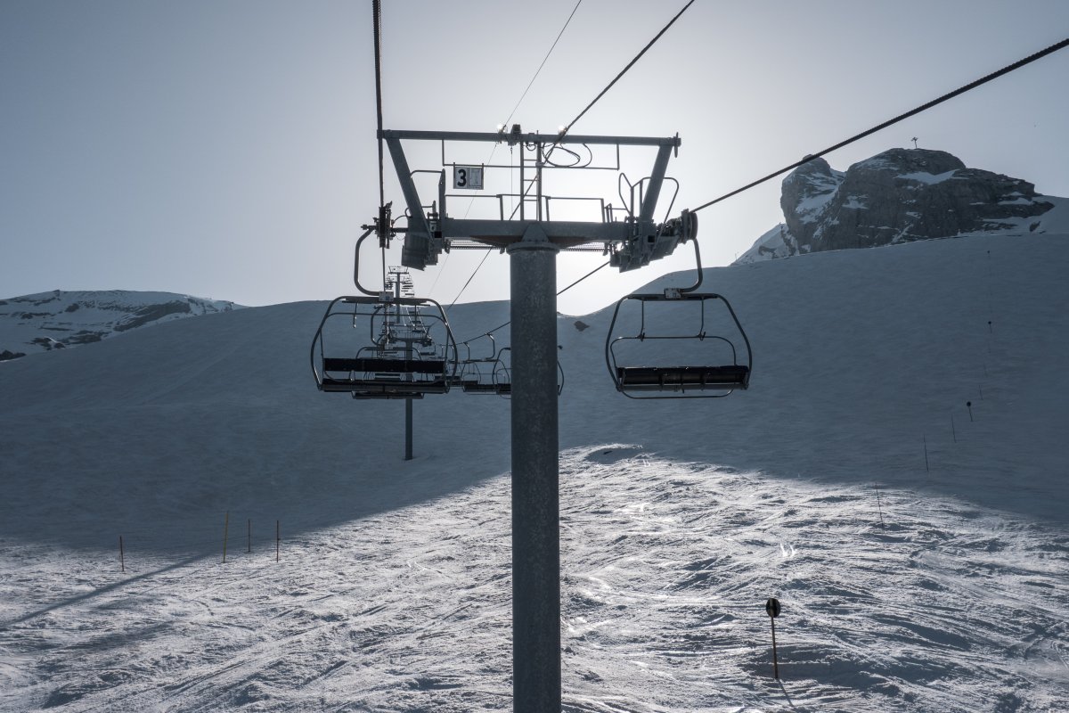 Sesselbahn Col de Balme, März 2022
