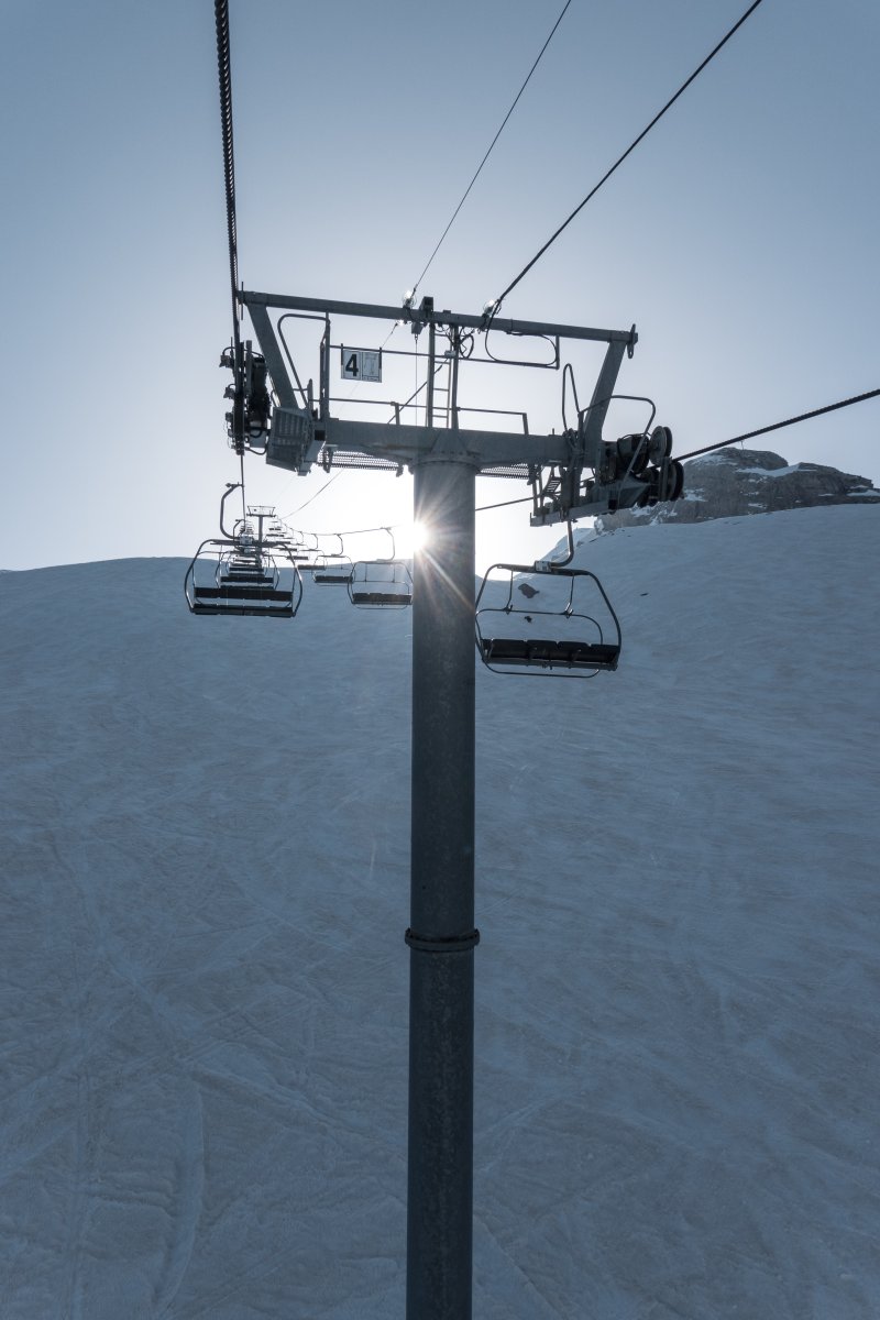 Sesselbahn Col de Balme, März 2022