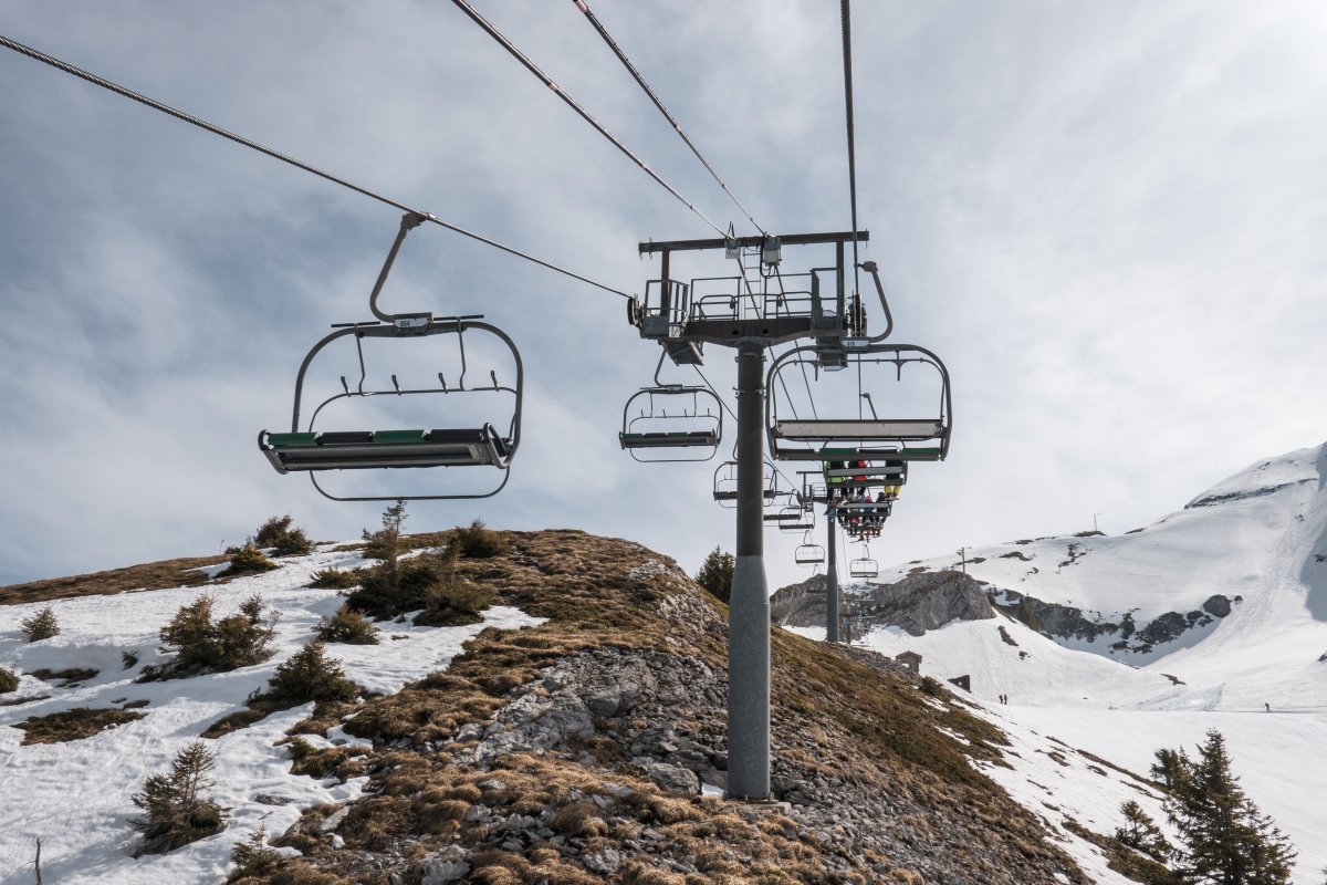 Sesselbahn Belvédère im Skigebiet Étale