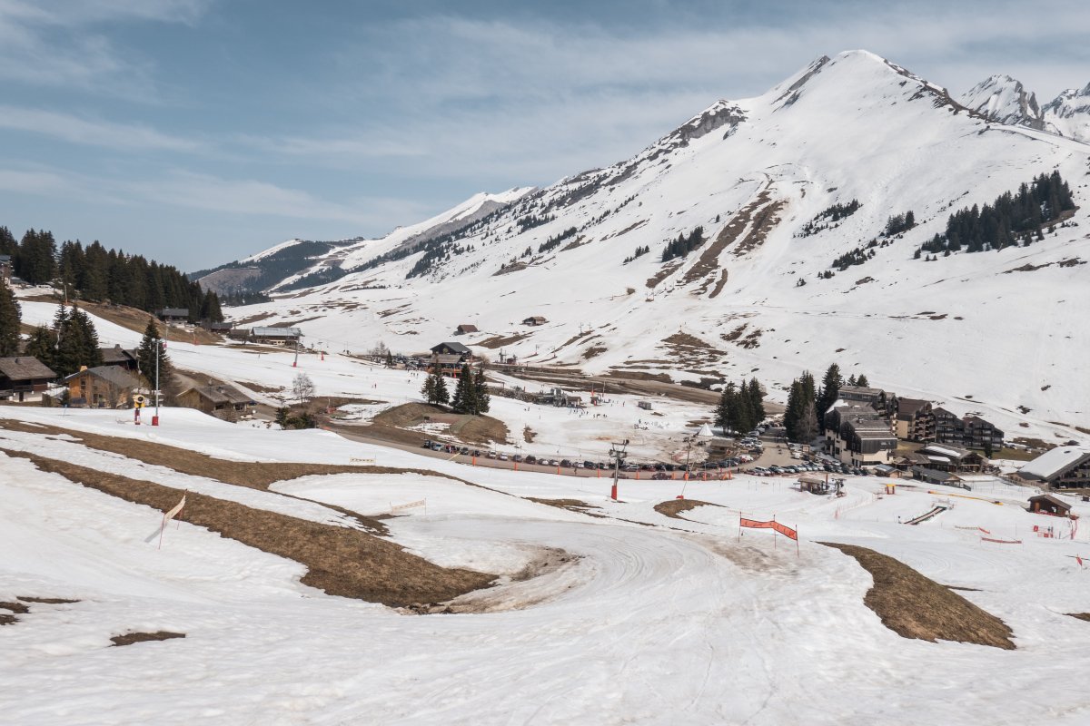 Col de Merdassier im Skigebiet Manigod