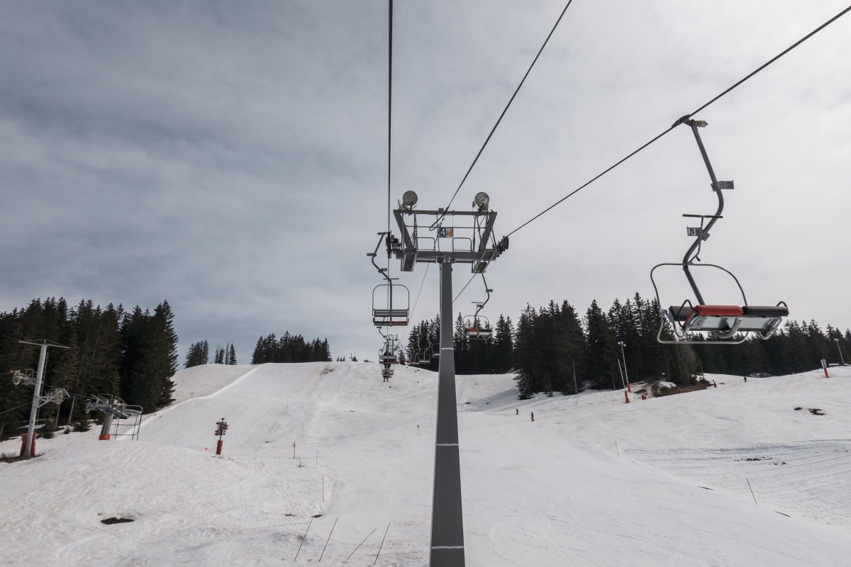 Sesselbahn Crête Blanche, März 2022