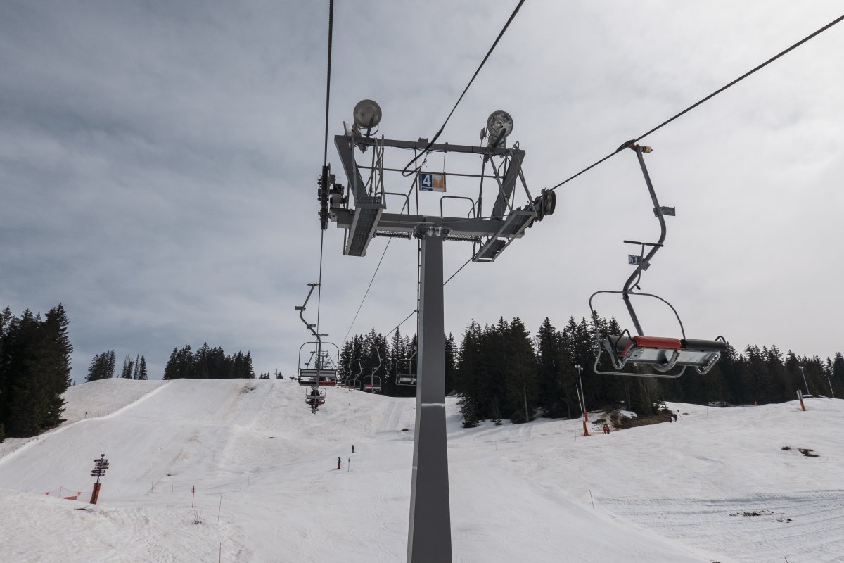 Sesselbahn Crête Blanche, März 2022