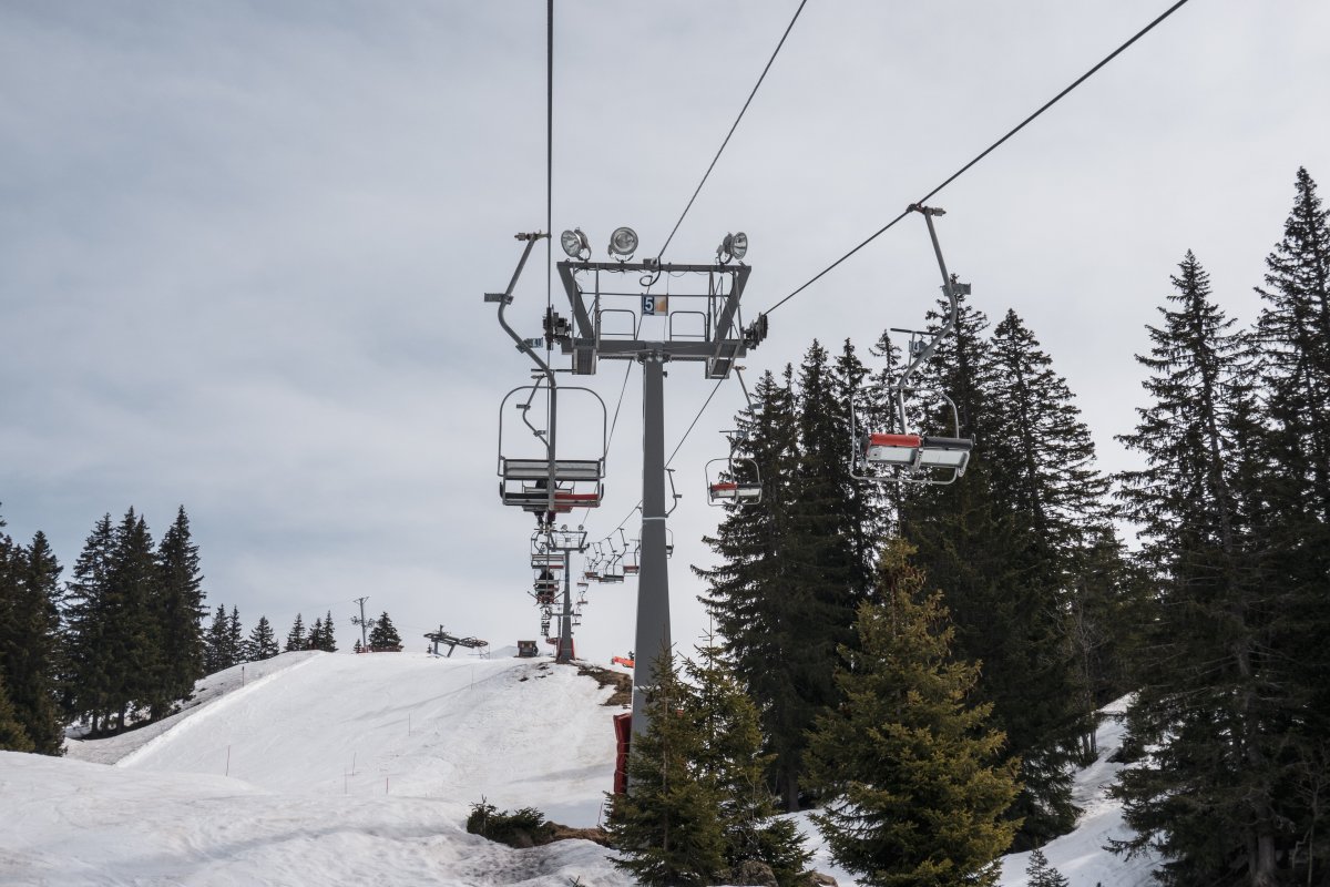 Sesselbahn Crête Blanche, März 2022