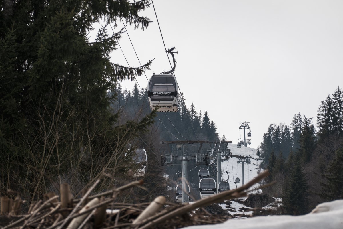 Kabinenbahn Beauregard, März 2022