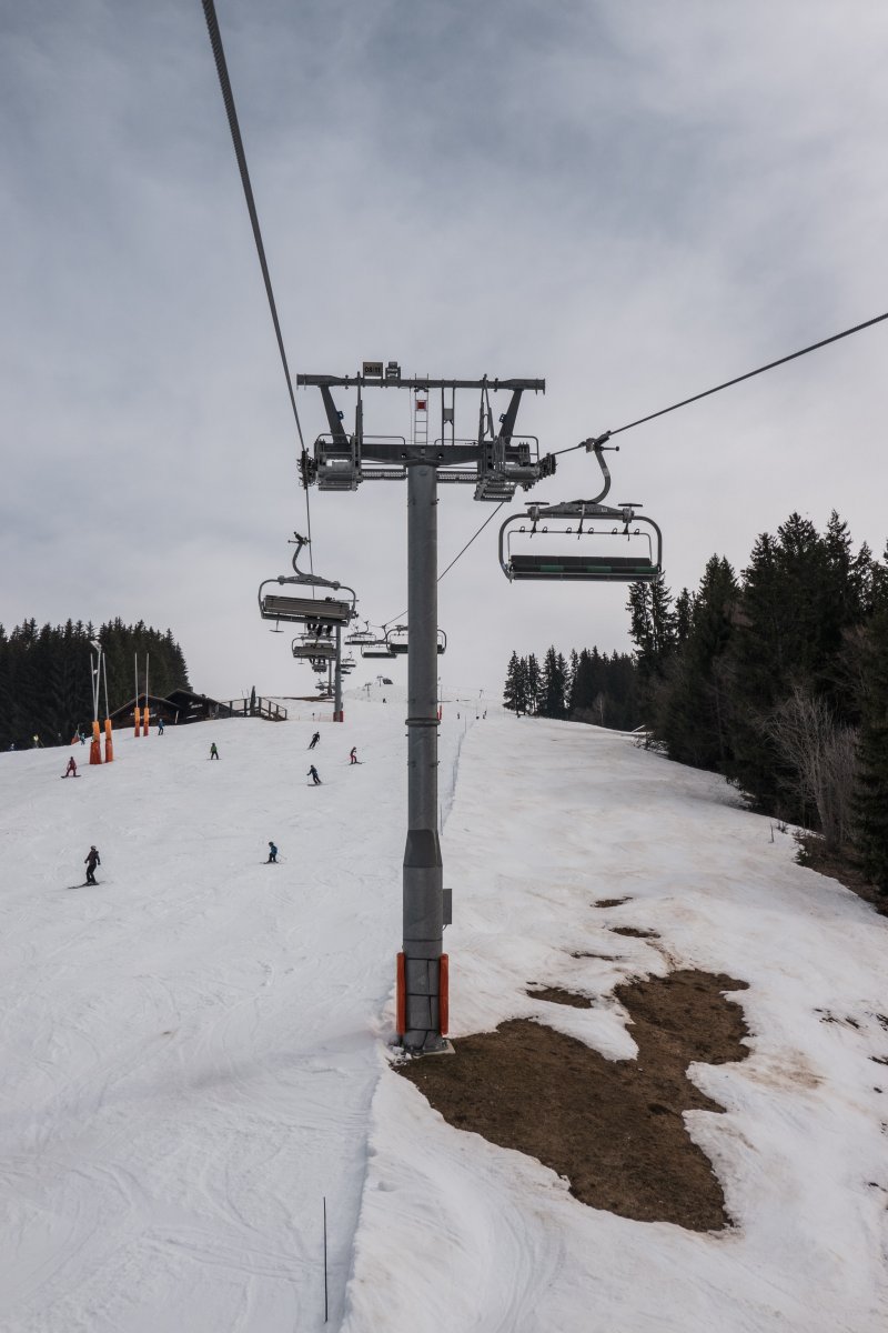 Sesselbahn Crêt du Merle, März 2022