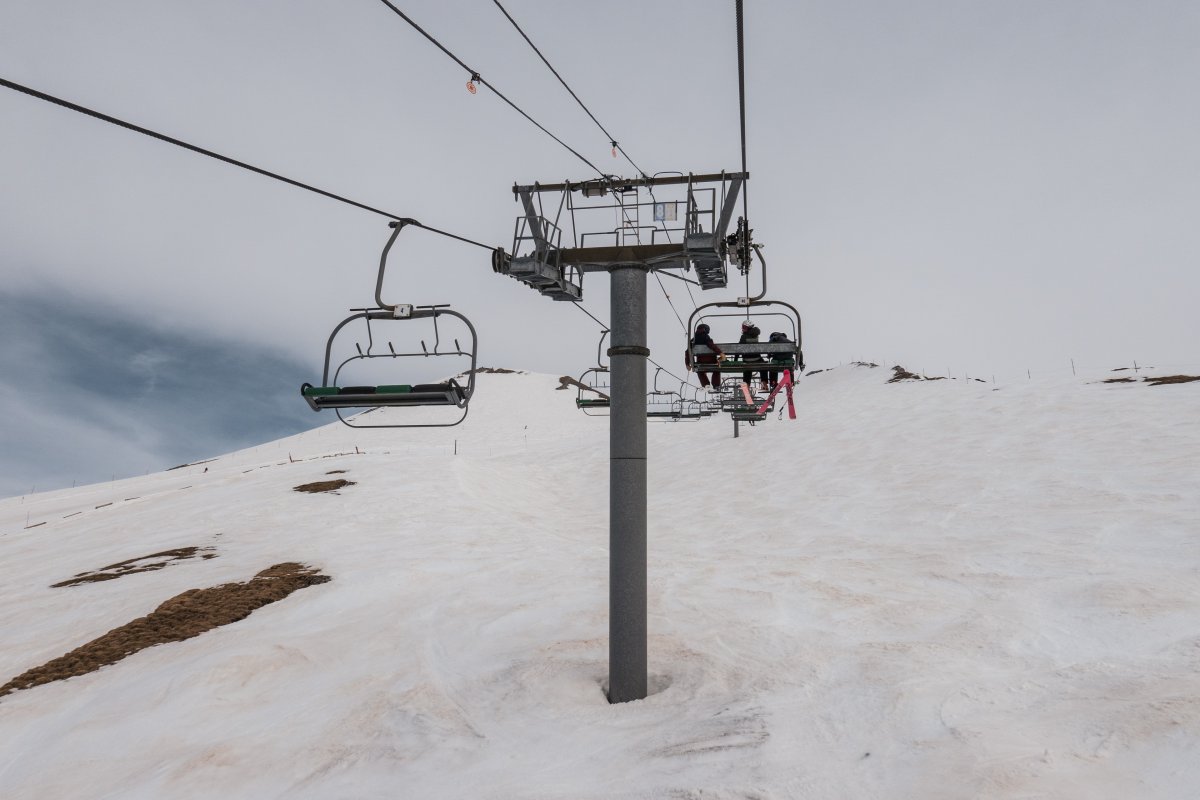 Sesselbahn L'Aiguille, März 2022