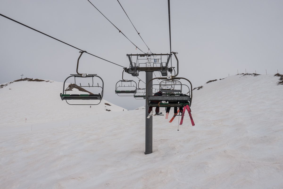 Sesselbahn L'Aiguille, März 2022