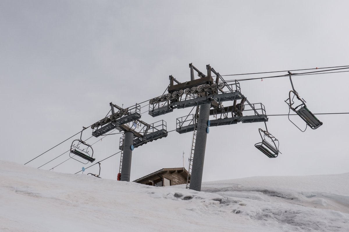 Sesselbahn L'Aiguille, März 2022