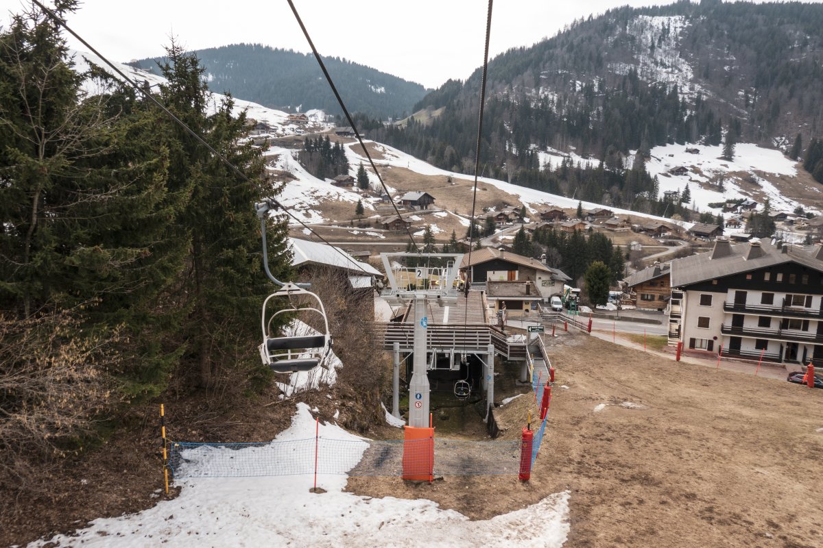 Sesselbahn Combe des Juments, März 2022