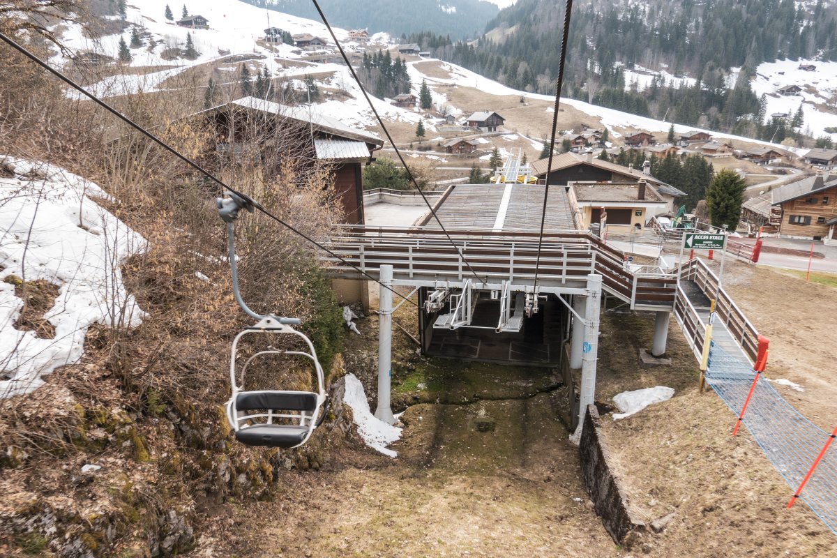 Sesselbahn Combe des Juments, März 2022