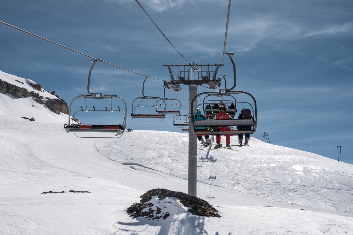 Sesselbahn Chalet de Bellecôte, April 2024