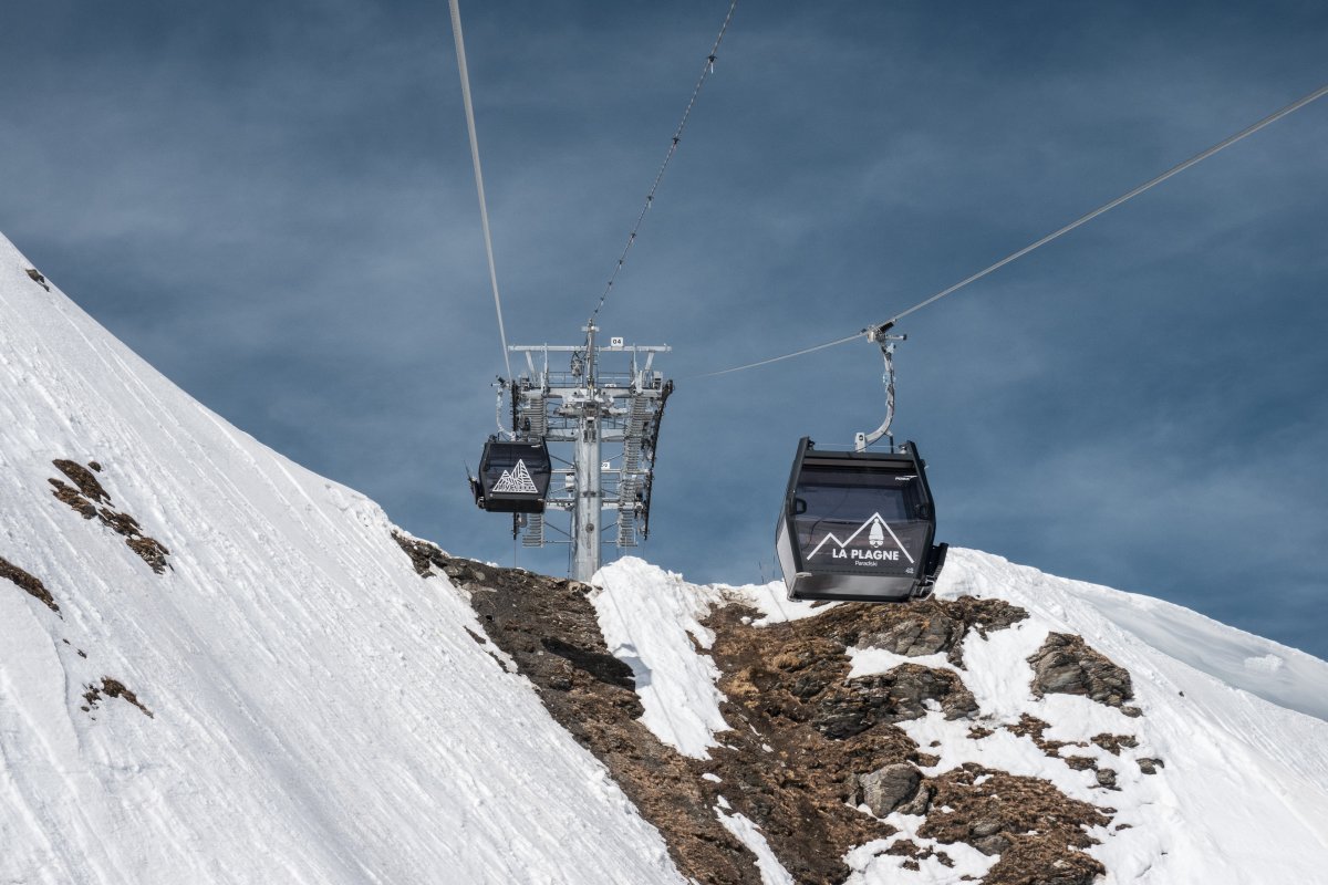 Kabinenbahn Roche de Mio-Col de la Chiaupe, April 2024