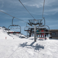 Sesselbahn Chalet de Bellecôte, April 2024