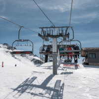 Sesselbahn Chalet de Bellecôte, April 2024