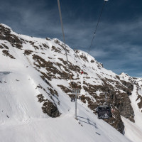 Kabinenbahn Roche de Mio-Col de la Chiaupe, April 2024