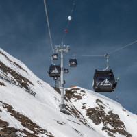 Kabinenbahn Roche de Mio-Col de la Chiaupe, April 2024