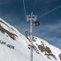 Kabinenbahn Roche de Mio-Col de la Chiaupe, April 2024