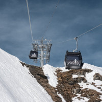 Kabinenbahn Roche de Mio-Col de la Chiaupe, April 2024