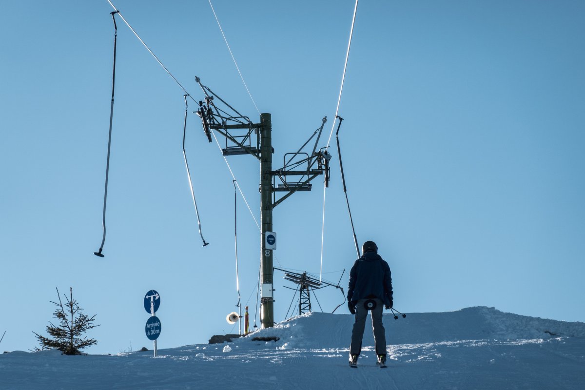 Schlepplift Hinterschallern im Skigebiet Le Gaschney
