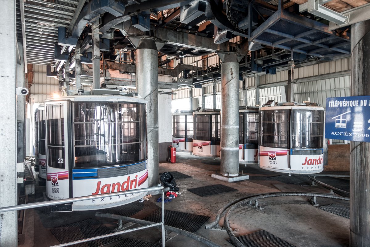 Kabinenbahn Les Deux Alpes-Jandri, August 2018