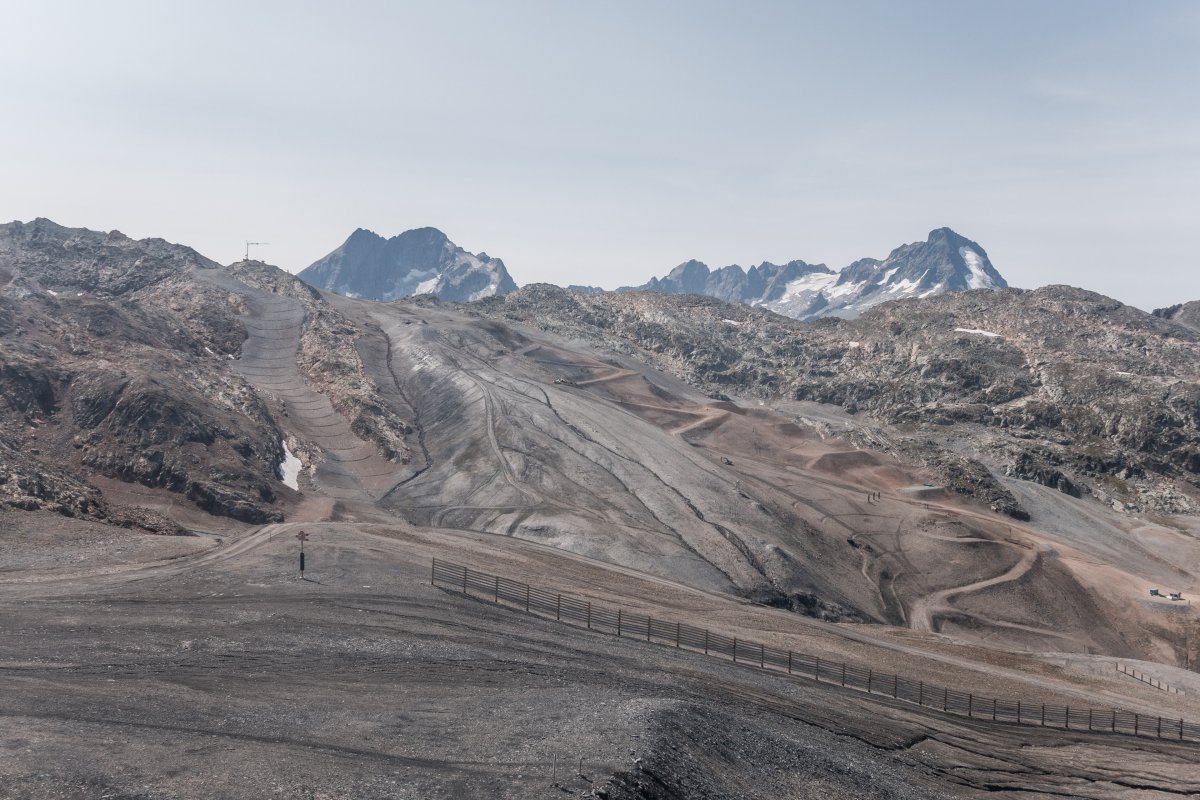 Remodellierte Abfahrten in Les Deux Alpes, August 2018