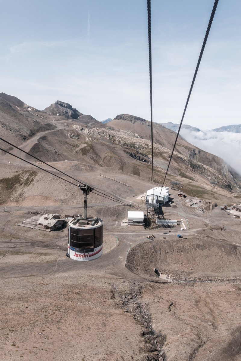 Kabinenbahn Les Deux Alpes-Jandri, August 2018