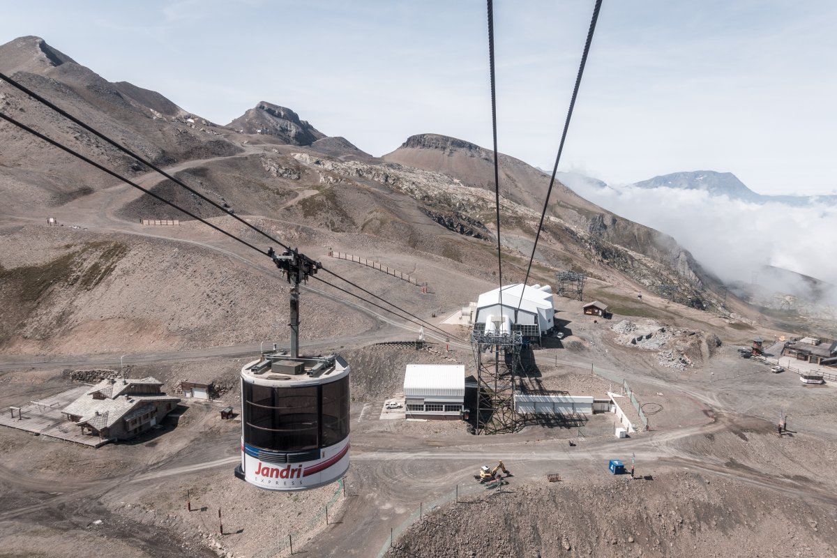 Kabinenbahn Les Deux Alpes-Jandri, August 2018