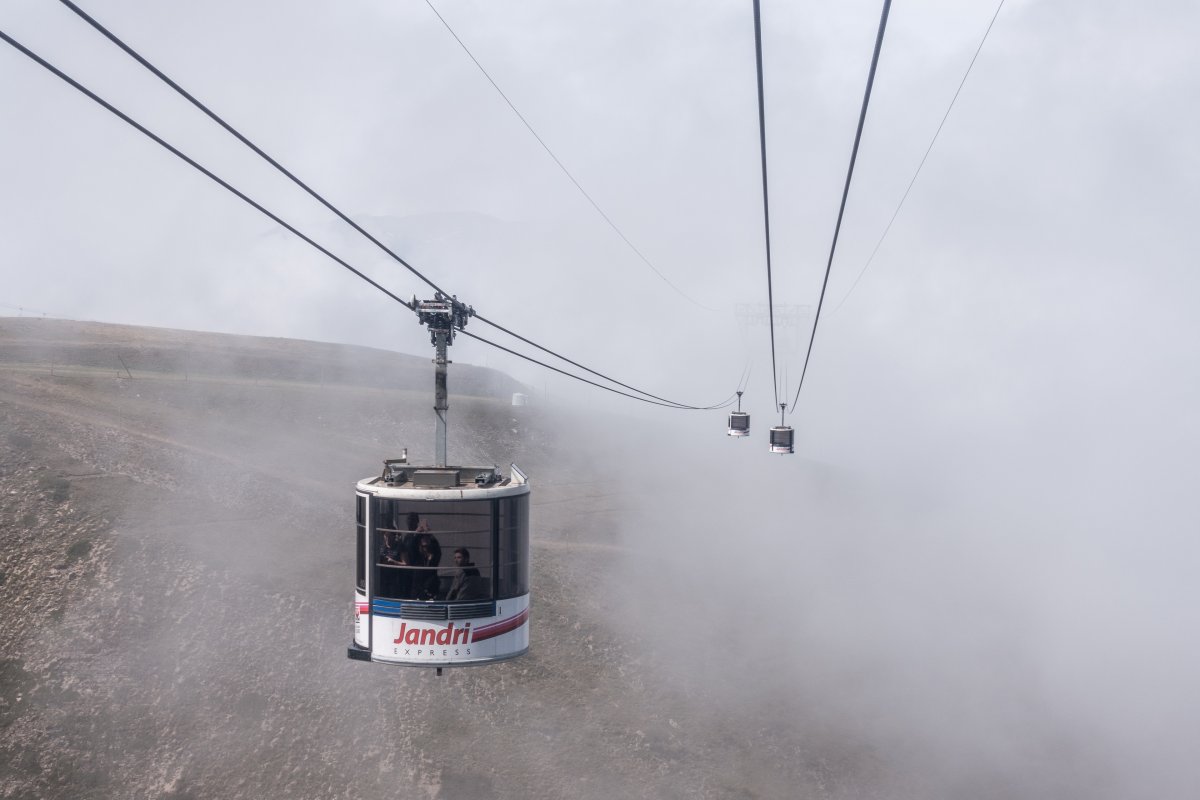 Kabinenbahn Les Deux Alpes-Jandri, August 2018