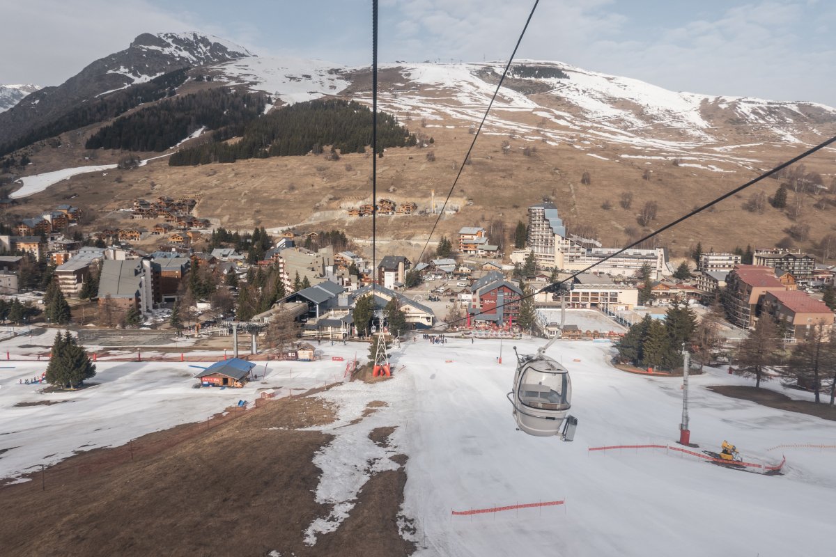 Mit der Seilbahn unterwegs in Les Deux Alpes