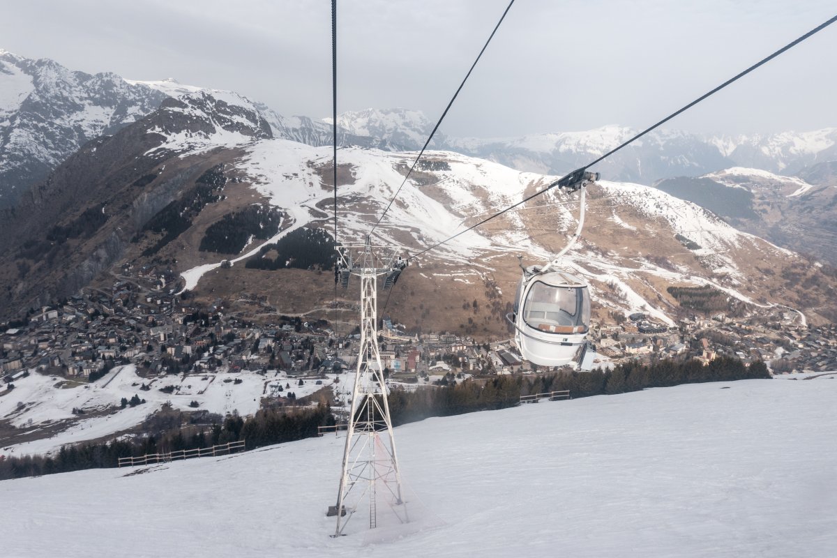 Schneearme Zeiten in Les Deux Alpes