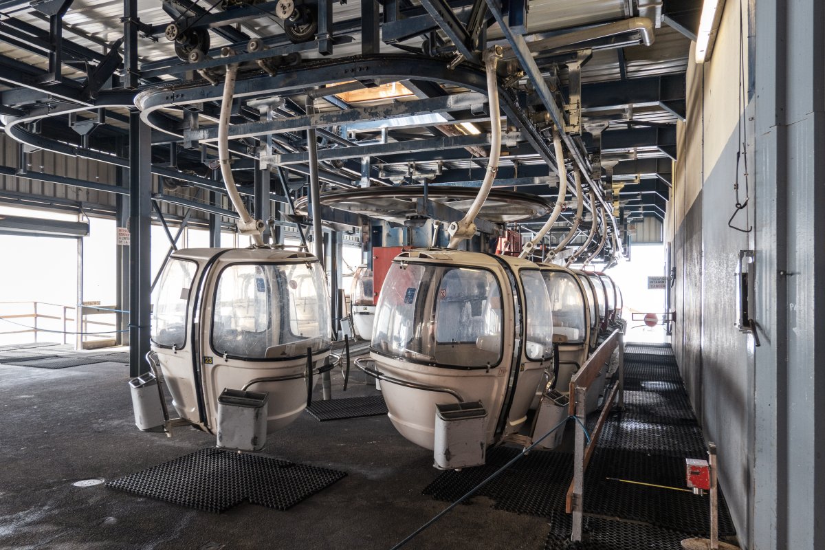 Bergstation der Kabinenbahn Œufs Blancs