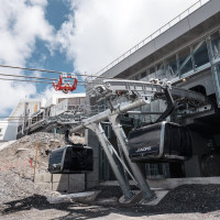 Bergstation der Kabinenbahn Grand Plan-Jandri, Juni 2025