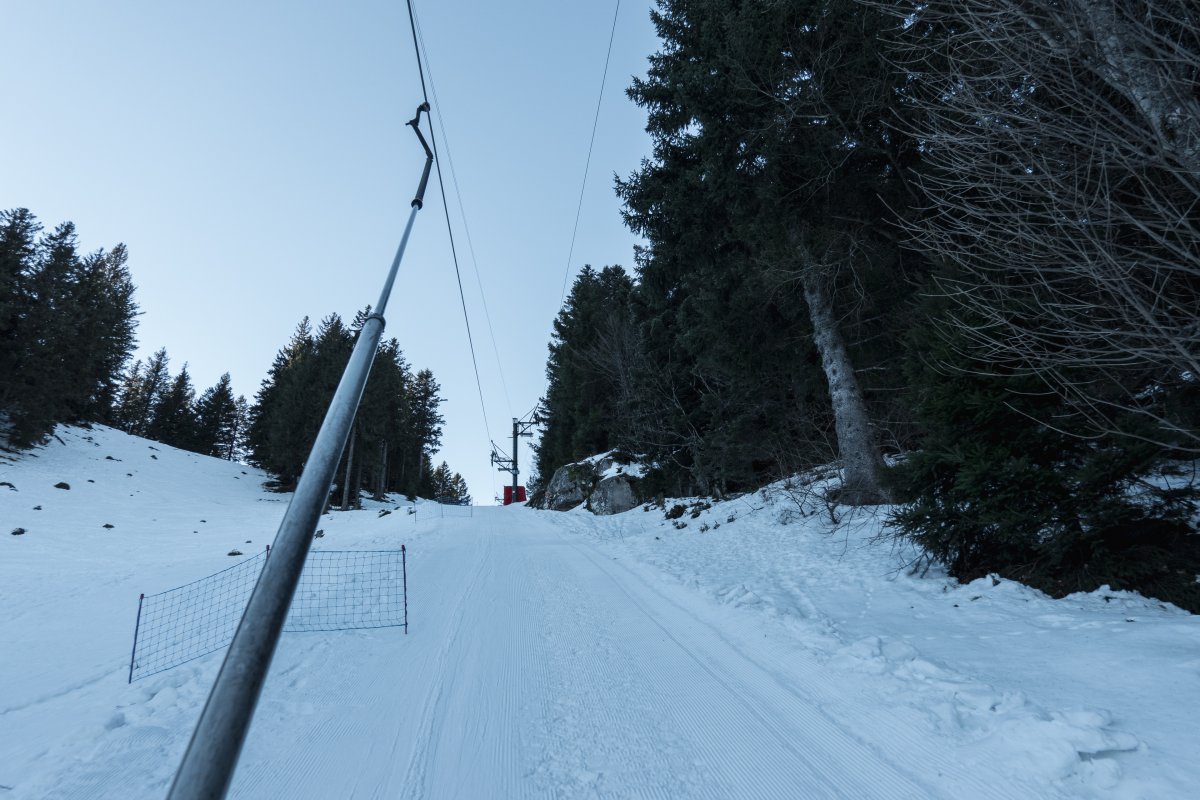 Schlepplift Tremplin, Dezember 2021