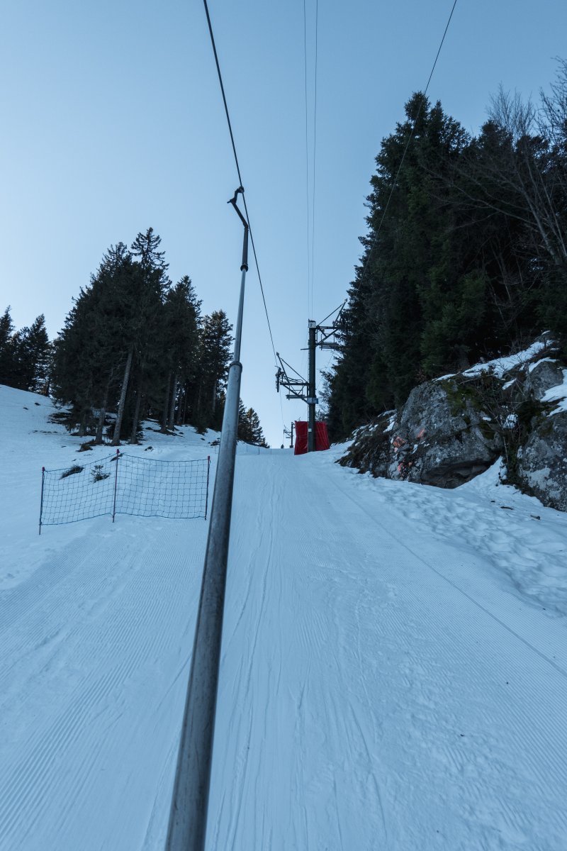 Schlepplift Tremplin im Skigebiet Le Tanet