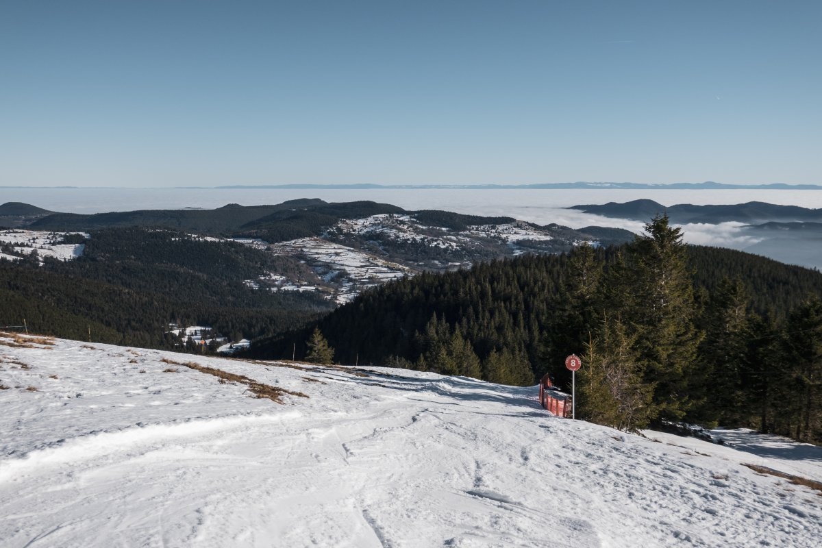 Skigebiet Le Tanet im Elsass
